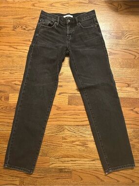 PacSun Women’s Classic Black Contemporary 
Minimalist Straight Leg Cotton Jeans